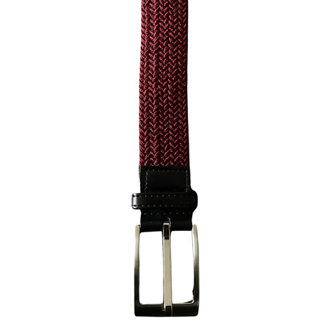 Men's Braided Stretch Elastic Belts - Plain Colors