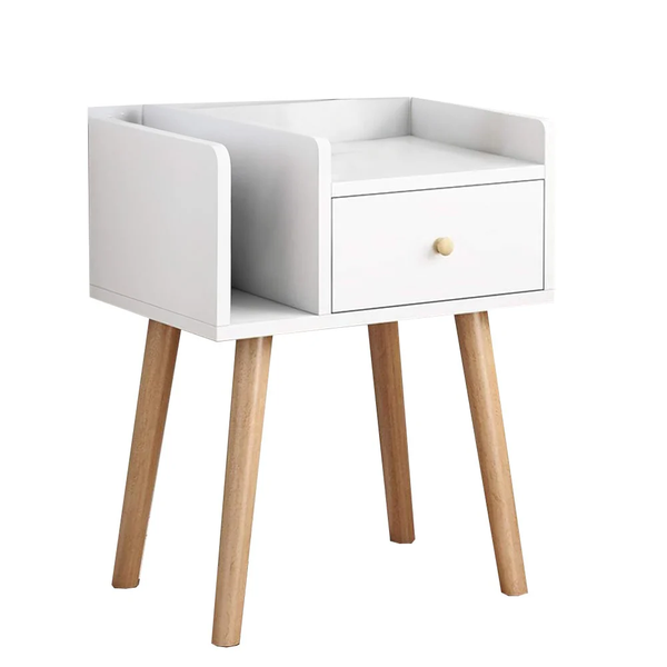 Fine Living - Nook Bedside Pedestal - White