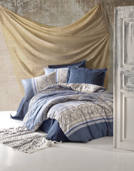 Cottonbox 6-Piece Duvet Set - Serra Lacivert
