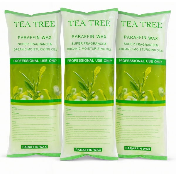 3 Professional Paraffin Wax Block 453g Tea Tree