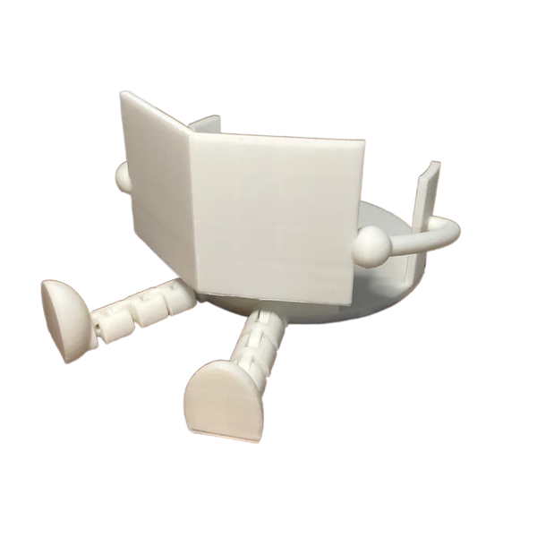 White Toilet Paper Roll Holder: Decorative Reading Companion