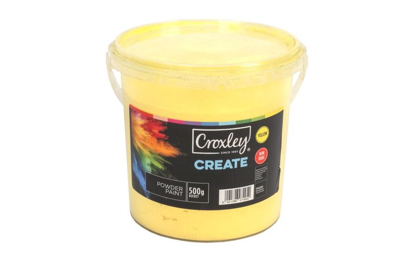 CROXLEY Powder Paint 500gsm Bucket - Yellow