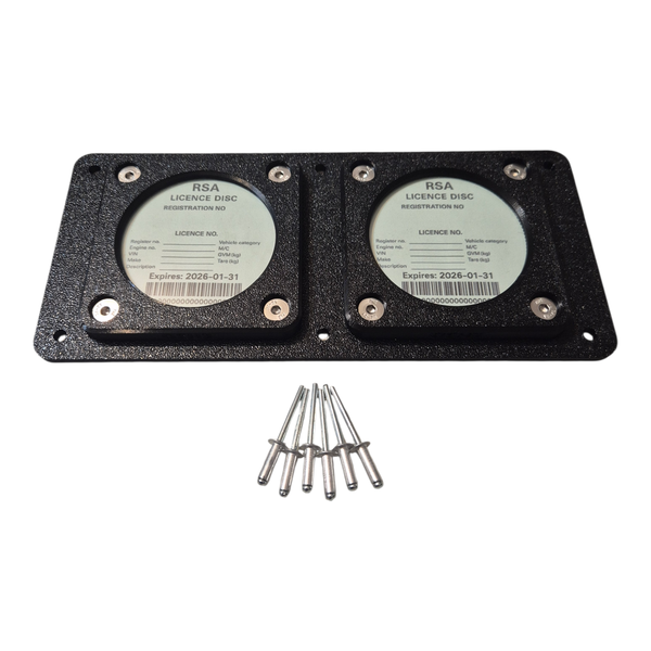 Heavy-Duty Waterproof Double Licence Disc Holder