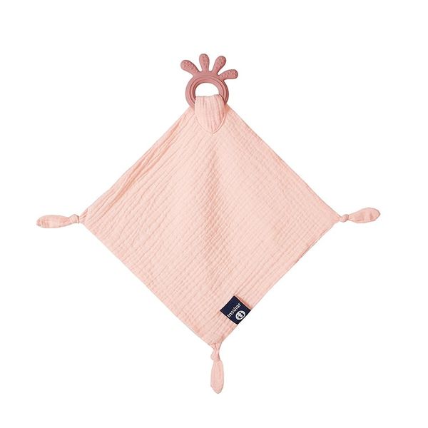 iKids Baby Comforter with Teether Ring | Pink