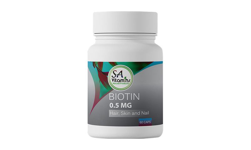 SA Vitamins Biotin 0.5mg 60 Capsules