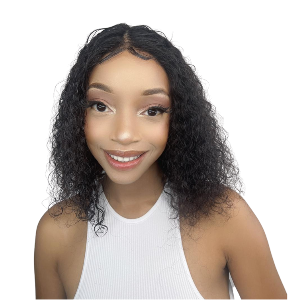 Mongolian curly frontal Tpart wig 12" Buy Online in South Africa
