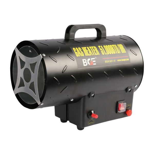 Black 15000W Remote Control Gas Heater