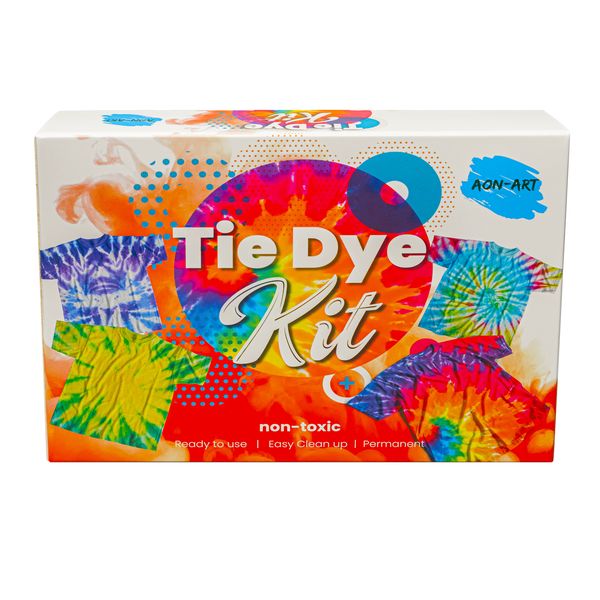 Aon-Art One Step 5 Colour Tie Dye Kit - Large - Dyes Up To 30 Shirts