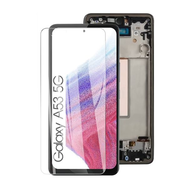Lcd Screen Replacement for Samsung galaxy A53 (5g) with Tempered Glass