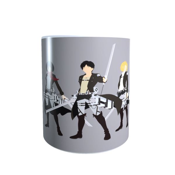 Eren, Levi and Mikasa Minimal - Attack on Titan Coffee Mug
