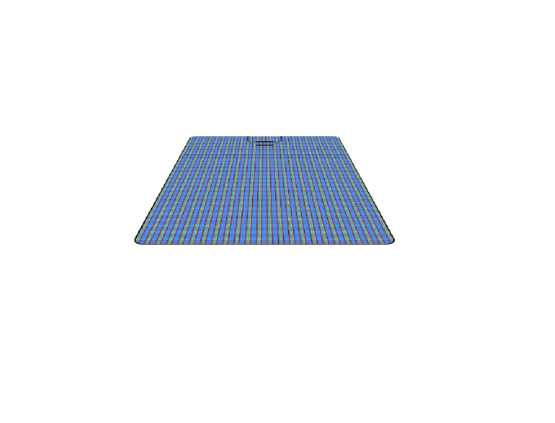 150 x 200cm Folding Picnic Blanket with Carrying Handle