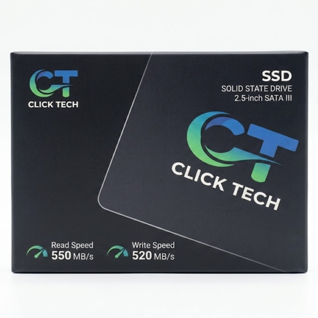 Click Tech 512GB 2.5" SATA III SSD Solid State Drive with 3 year Warranty