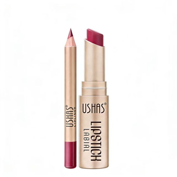 Lipstick and Lip Liner 2-in-1 Combination Set