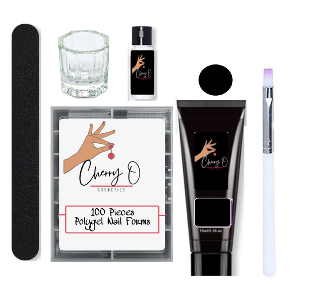 Cherry O Cosmetics Black Polygel Kit
