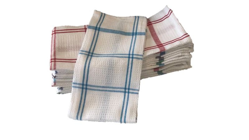 Kitchen Dishcloths - Pack of 10 - Assorted Colours