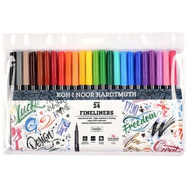 Koh-i-noor Fine Liner 0.3mm 24pc Set