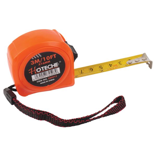 Hoteche Measuring Tape - 3 Metres x 16mm