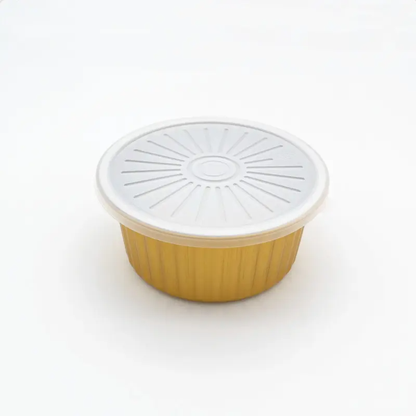Gold Deep Pan Disposable Aluminum Foil with lid