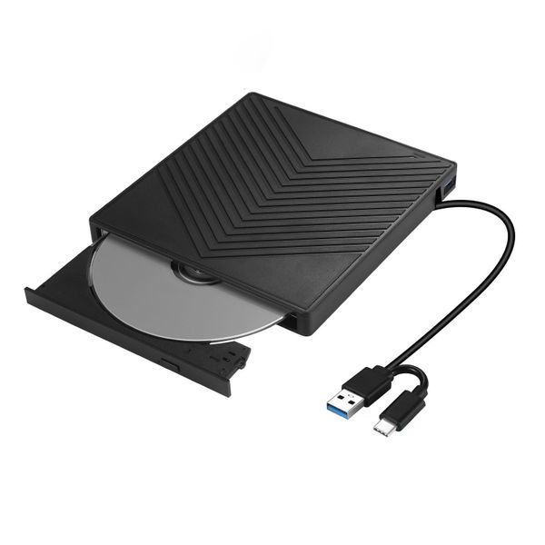 External DVD Drive USB 3.0 7-1 Ultra-Thin Disc Reader,2 RB CD Burner