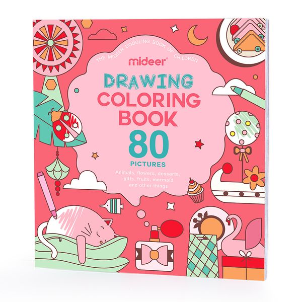 Mideer Pink Bubble Party Colouring Book