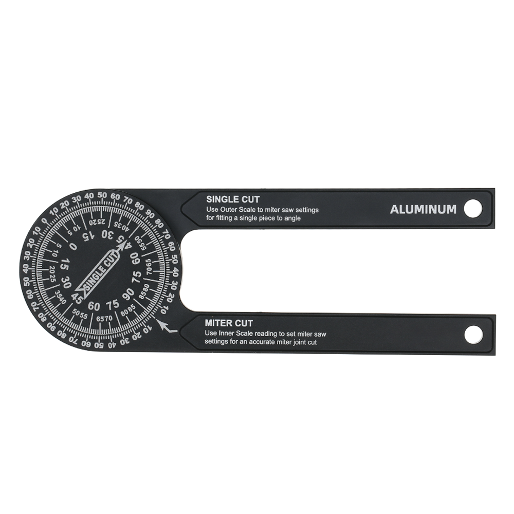 Aluminum Protractor Angle Finder For Carpenter And Diy Home 