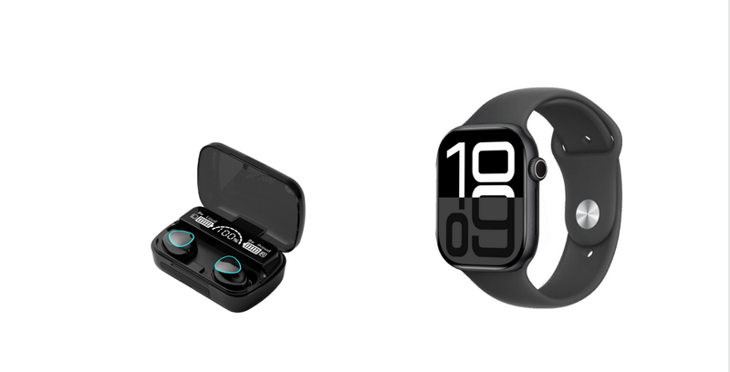 X10 Smart Sports Watch HD AND M10 - Wireless Bluetooth Earphones