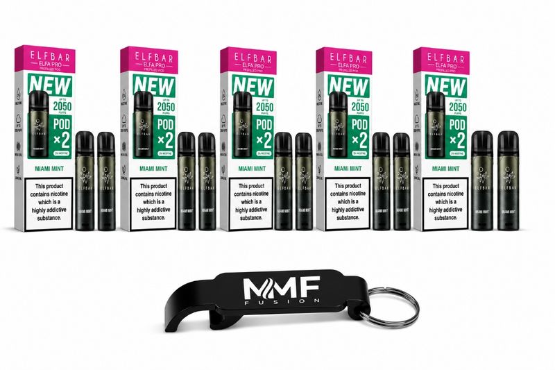 Elf Bar MMF Elfa Pro V2 2000 Puffs Disposable POD - Miami Mint (20 Pods)