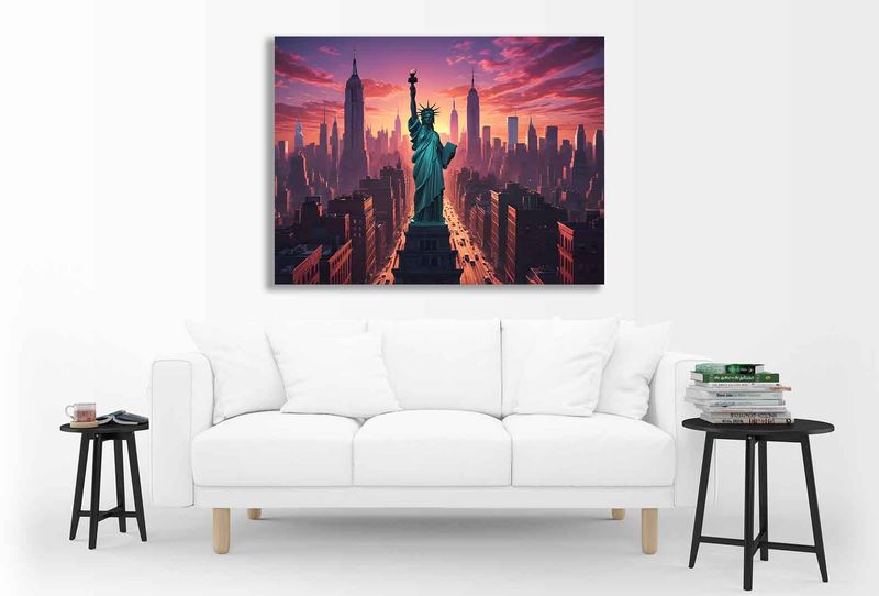0314 statue of liberty 2 Canvas Wall Art
