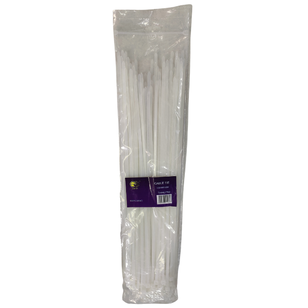 Earth 4.8 x 400mm White Cable Tie Pack