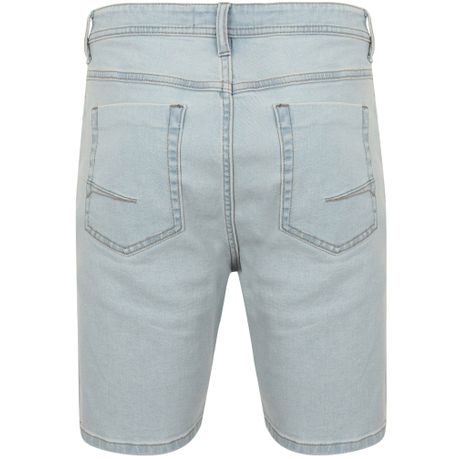 Tokyo Laundry - Mens Liebing Denim Shorts in Light Blue Denim Wash