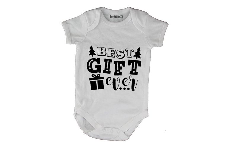 Christmas Kitten Gift - Short Sleeve - Baby Grow