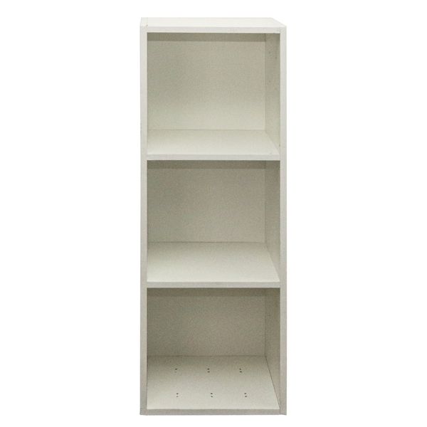 CUBEO Home Storage Cube - 3 Box Open Shelf | White