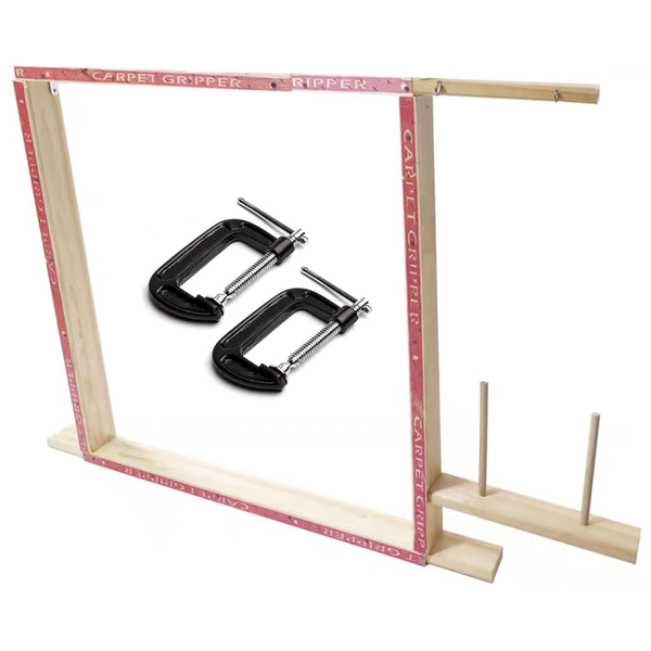 Tufting Frame DIY Kit with Yarn Holder and Table Clamps