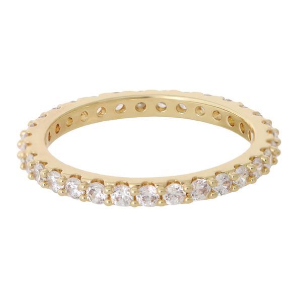 Momo Eternity Wedding band - Clear Crystal Gold