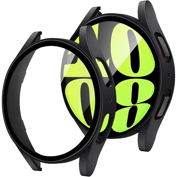 2Pack Compatible With Samsung Watch 6 44mm 2023 Screen Protector Case Cover