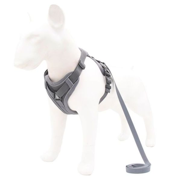 Dog Harness Cat Harness &amp; Leash Adjustable Small Breed Grey Gift Star