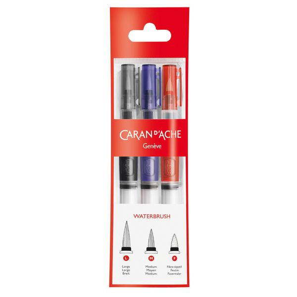 Caran D'Ache Waterbrush Set of 3
