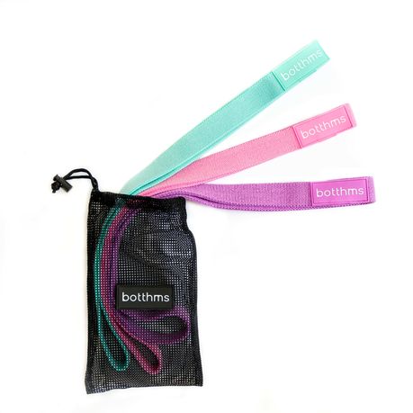 Botthms - Resistance Bands, Exercise Equipment for Home Use, Stretchable  Pull Up Band, Aqua, Purple and Pink Workout Bands, Set of 3