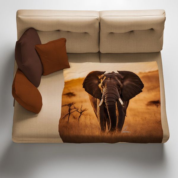 Echoes Of The Savannah Light Weight Fleece Blanket by Nathan Pieterse