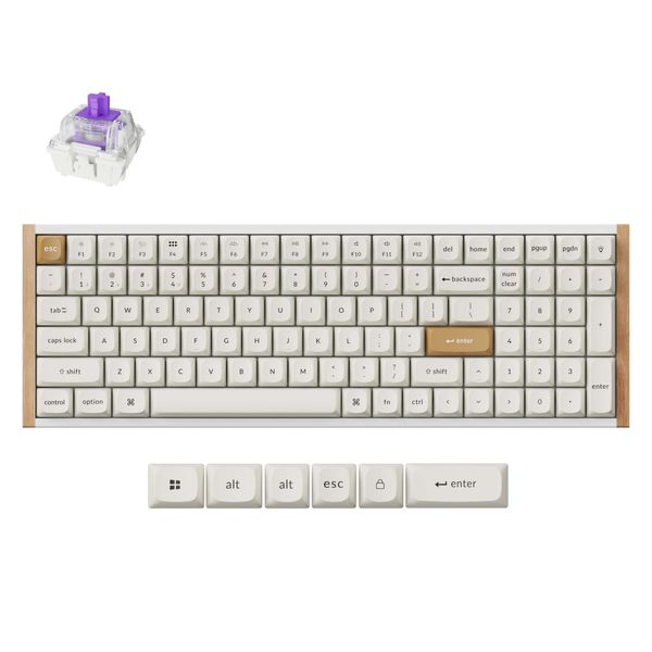 Keychron K4 HE 96% Magnetic Switch Hot-Swap RGB Wireless Keyboard - White