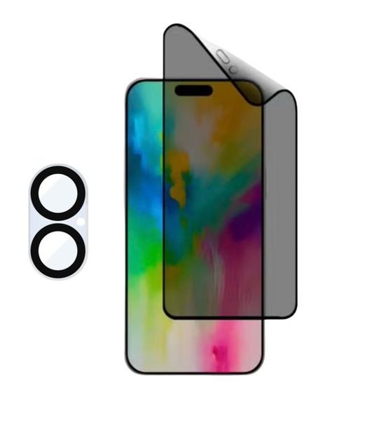 Matte Privacy Glass &amp; Camera Lens Protector Compatible With i Phone 14 Plus