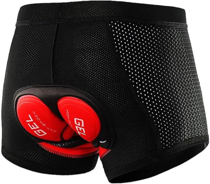 Men's Cycling Sport Underwear, 5D Gel-Filled Mountain Bike Underwear