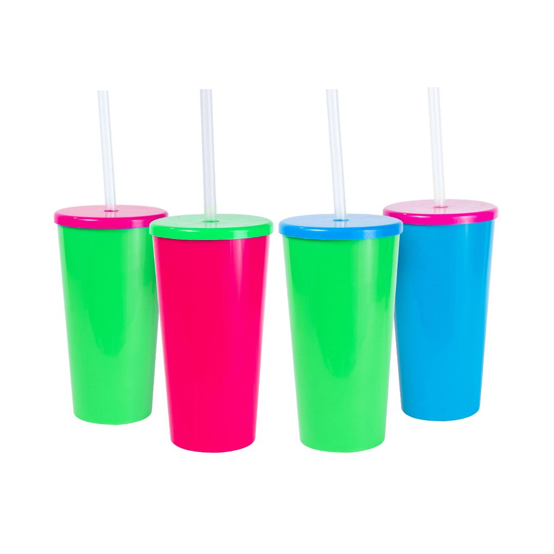 Lumoss Tucan Tumbler Sip Cup 600ml 4pk Funky Colours Buy Online