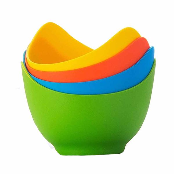 Creative Cooking Silicone Egg Poacher - Set of 4