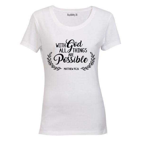 All Things Are Possible - Ladies - T-Shirt - White