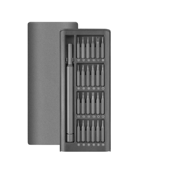 24-in-1 Magnetic Precision Screwdriver Kit - Aluminum Repair Tool Set