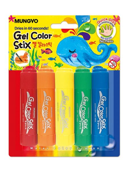 Mungyo Gel Color-Stix Watersoluble Crayons Set of 5