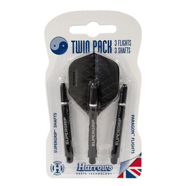 Harrows Twin Pack - Black/Silver