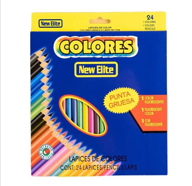 New Elite-Pencils Colors-24 colors