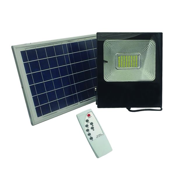 LED 50W Solar Floodlight &amp; Panel with Remote Control (ESLPFL-50ASolar)